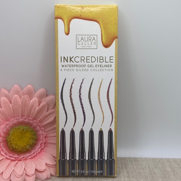 LAURA GELLER NEW YORK INKcredible Gel Eyeliner - Brown Eyed Girl - Waterproof Smudge-proof Eyeliner Pencil - Built in Sharpener
